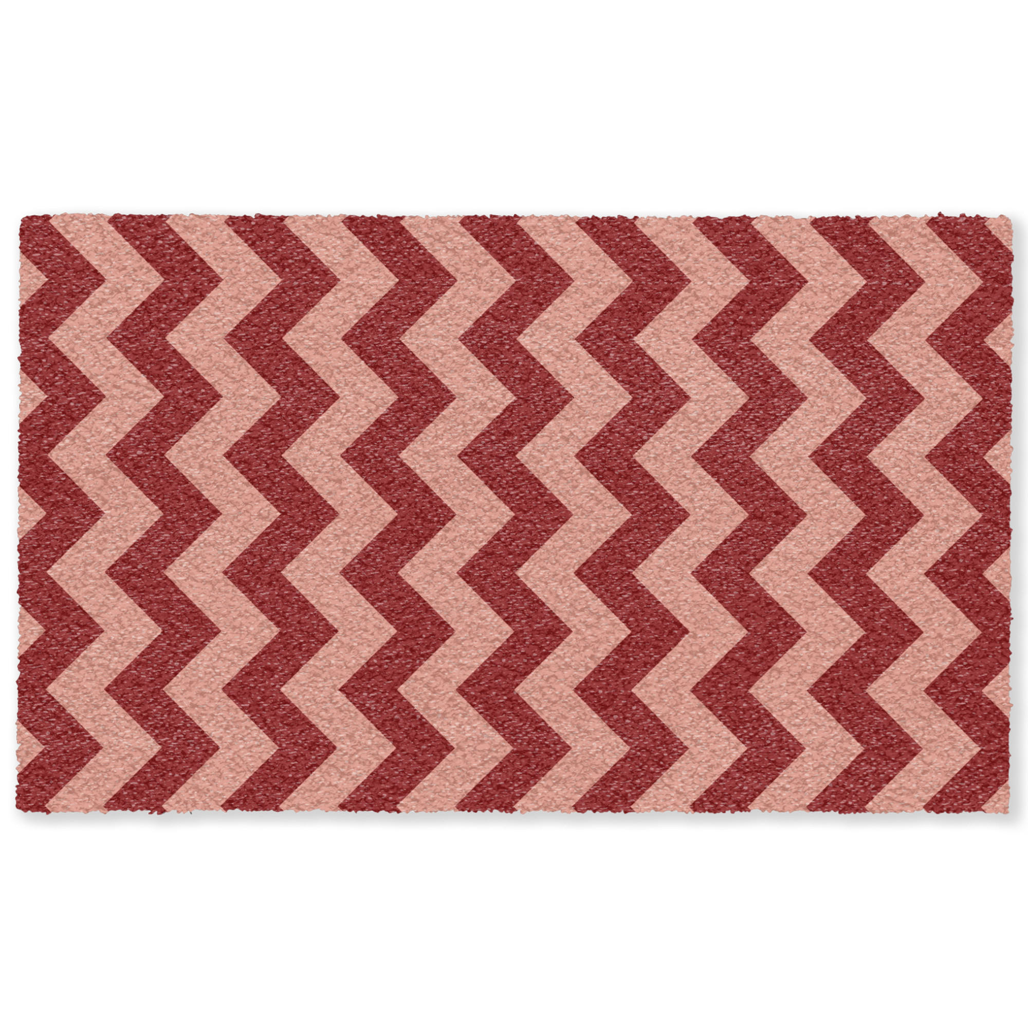 TEPPICH - Zickzack - Streifen - Muster - Rot - 150x90 cm - Rot, Kunststoff/Textil (150/0.4cm) - OnlyWow