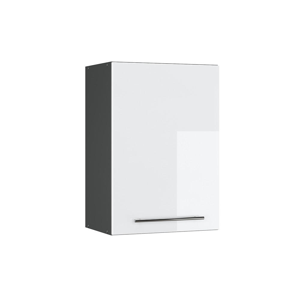 HÄNGESCHRANK Fame-Line Weiß Hochglanz 50 cm - Weiß Hochglanz/Anthrazit, Holzwerkstoff (50/72/34.1cm) - Vicco