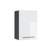 HÄNGESCHRANK Fame-Line Weiß Hochglanz 50 cm - Weiß Hochglanz/Anthrazit, Holzwerkstoff (50/72/34.1cm) - Vicco
