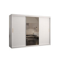SCHWEBETÜRENSCHRANK 200/250/62 3-türig - Goldfarben/Weiß, Holz/Kunststoff (250/200/62cm) - Abiks Möbel