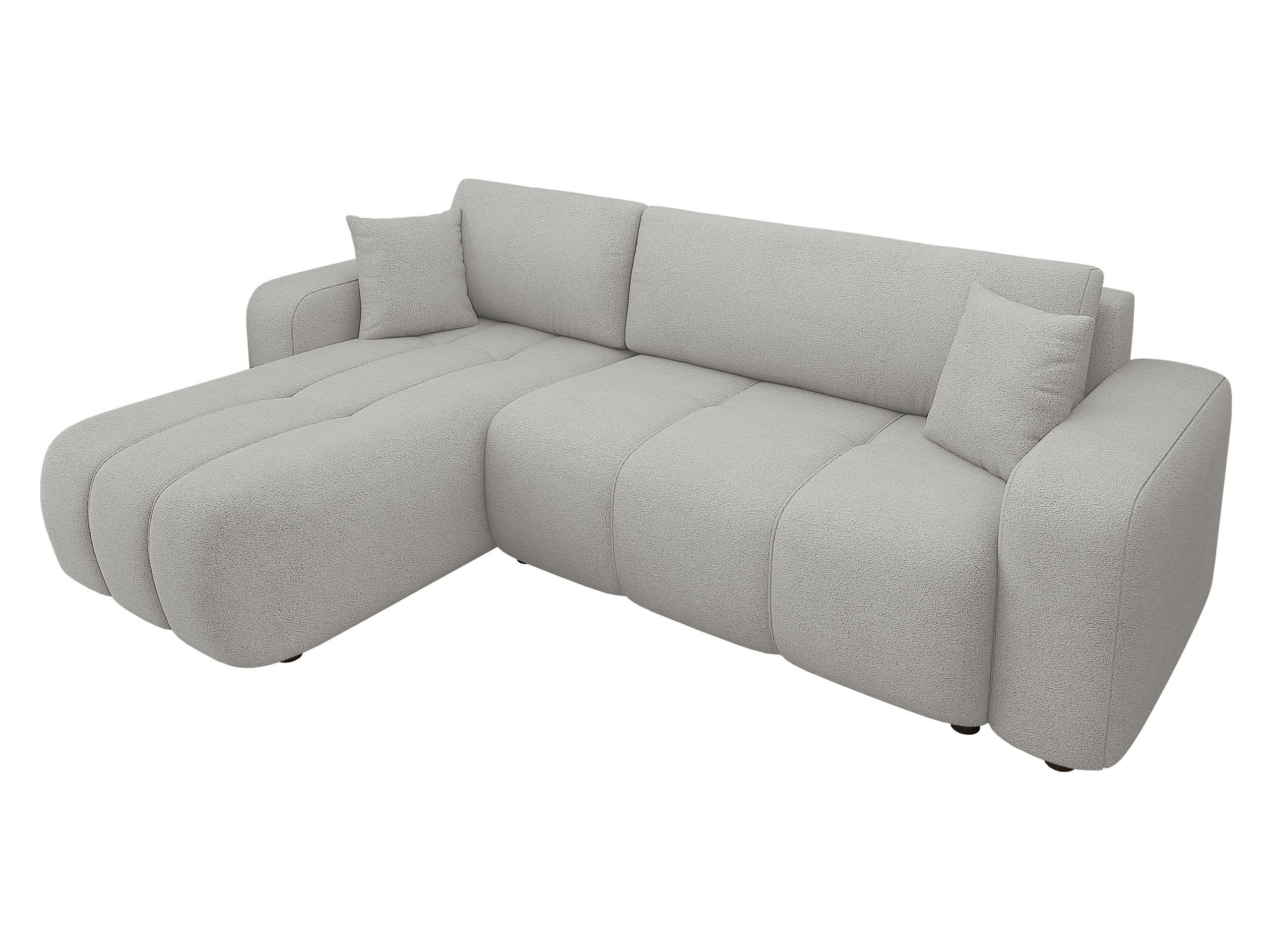ECKSOFA Furyn - Schwarz/Grau, Holz/Kunststoff (244/145cm) - MIRJAN24