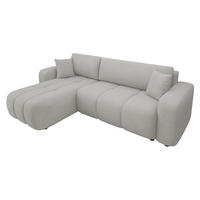 ECKSOFA Furyn - Schwarz/Grau, Holz/Kunststoff (244/145cm) - MIRJAN24