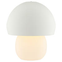 TISCHLEUCHTE Dupis Weiß 20/20/23,8 cm - Weiß, Glas (20/20/23.8cm) - Brilliant