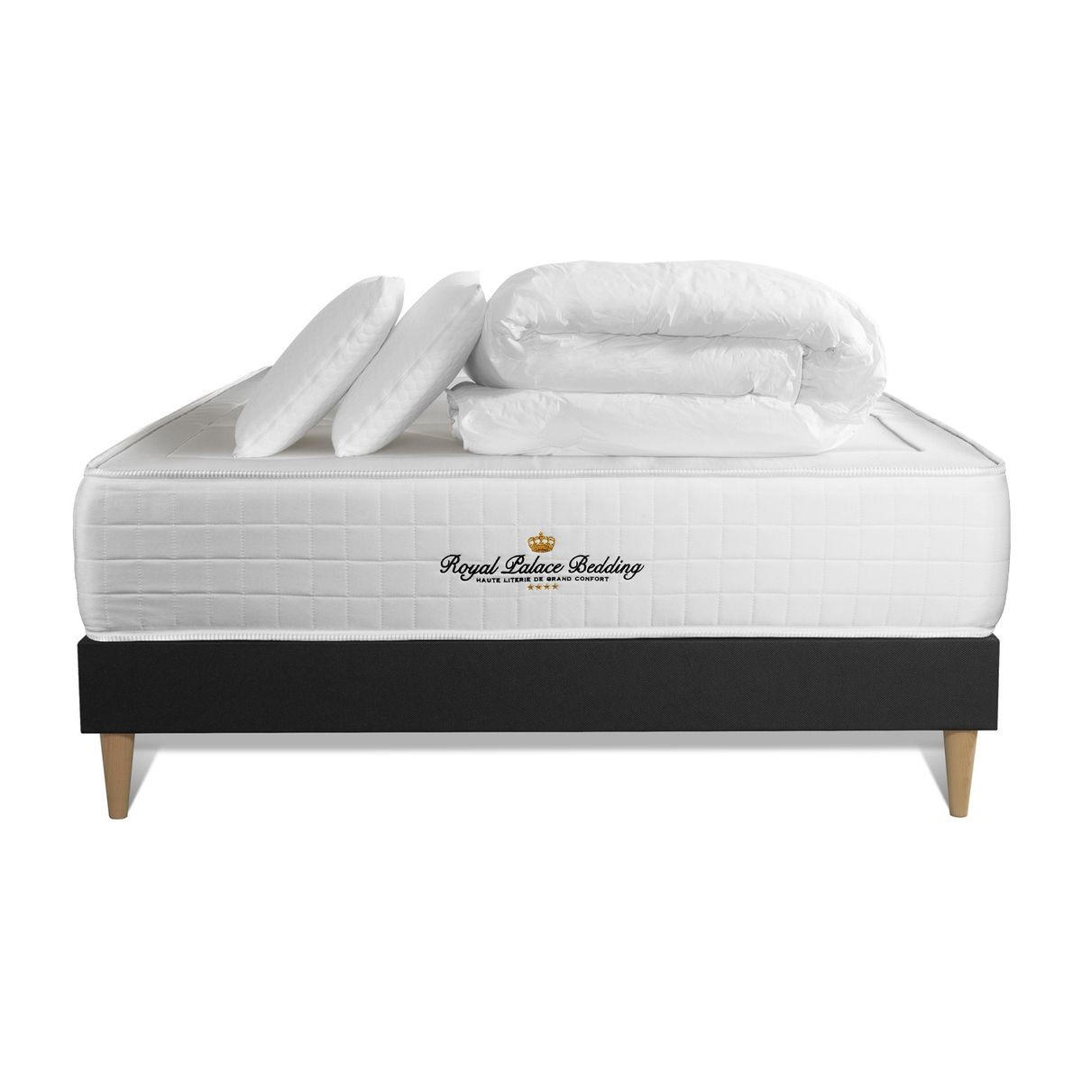 Royal Palace Bedding Bett Schwarz 140x190 cm