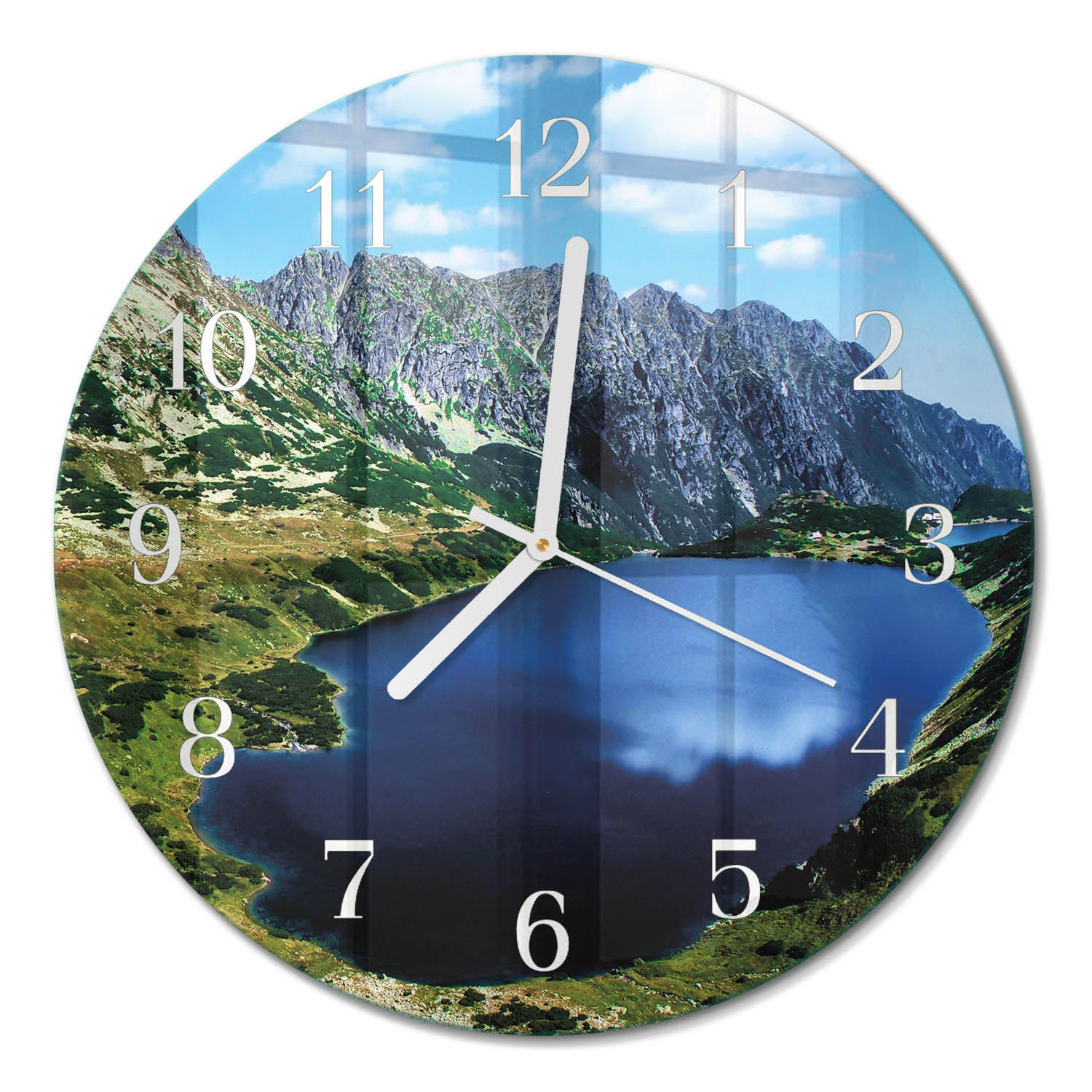 WANDUHR fi30 cm - Morskie Oko - Blau, Glas (30/30/0.4cm) - TULUP