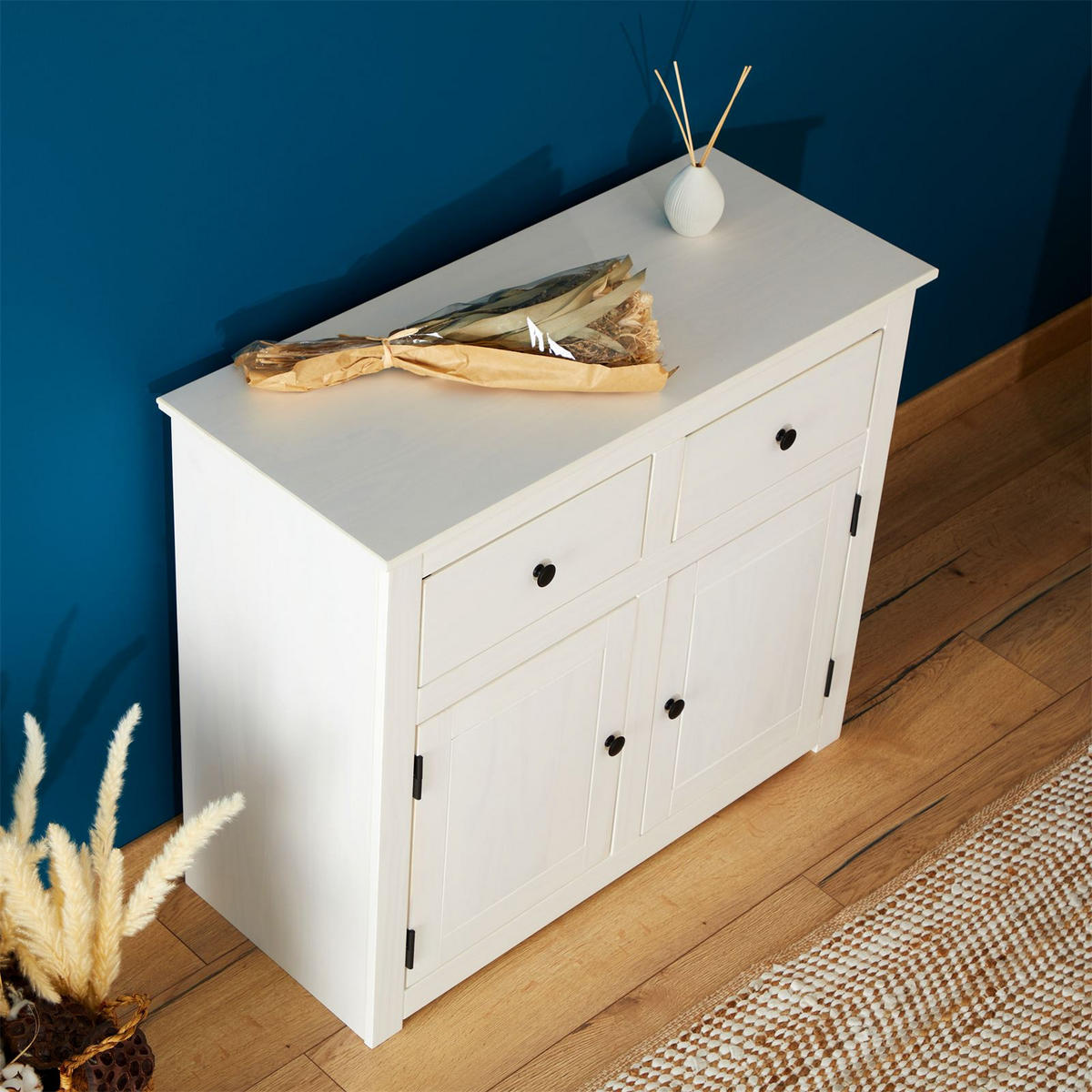 KOMMODE PAULO - Weiß, Holz (93/81/40cm) - CARO-Möbel