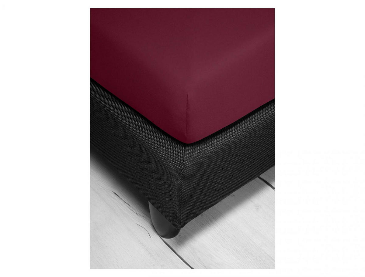 SPANNBETTTUCH VESUV-T 0012 - Rot, Textil (100/200cm) - Irisette