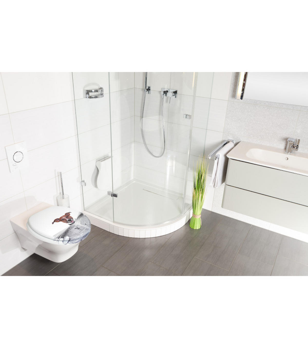 WC-SITZ Newspaper - Braun, Holzwerkstoff (38/6/47cm) - Sanilo