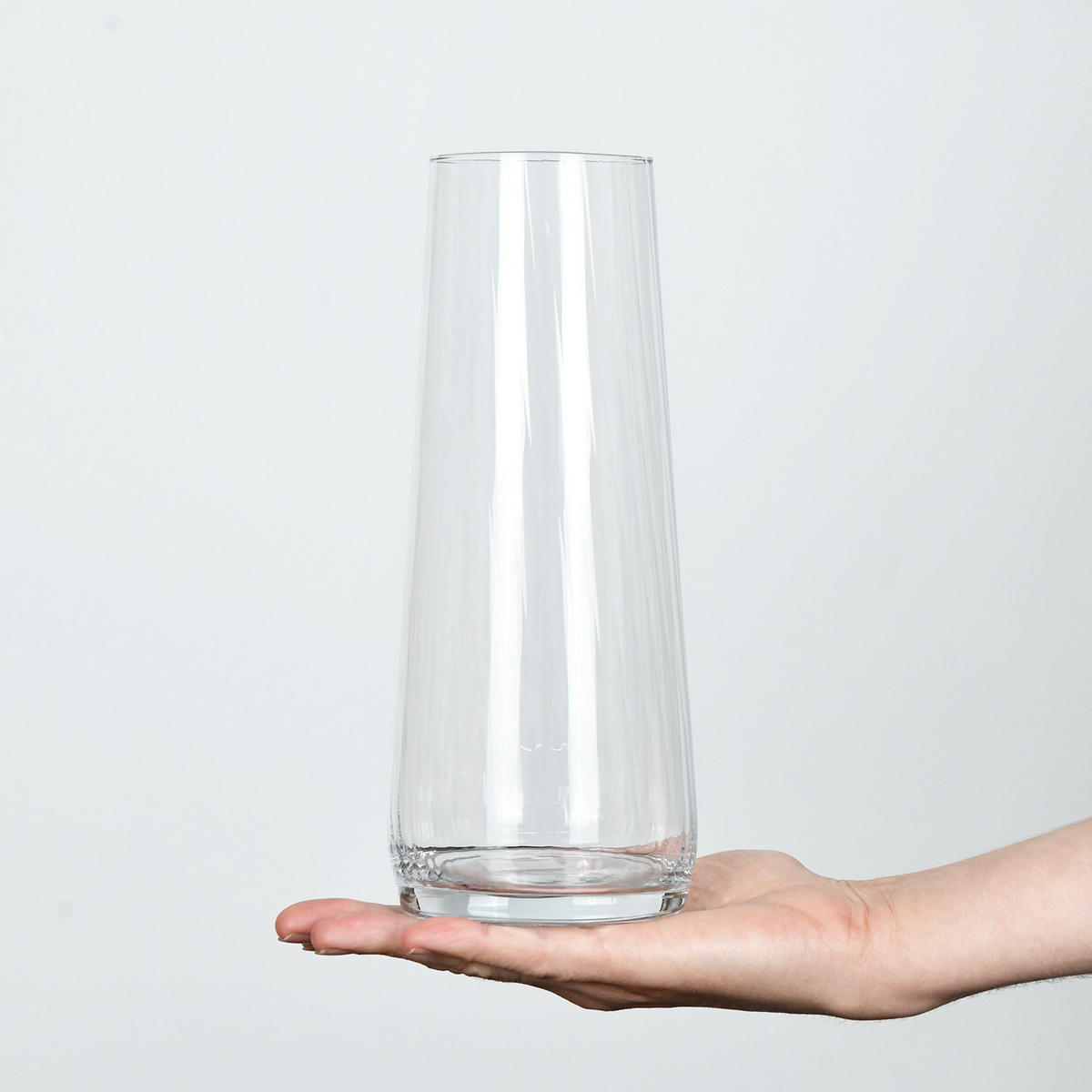 BLUMENVASE, 1 Stk., 1,2 l, 24 cm - Transparent, Glas (9.8/24cm) - Krosno Glass