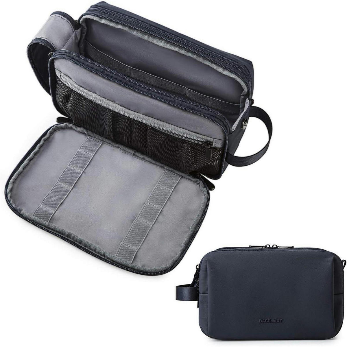 KULTURTASCHE Blau 5L - Dunkelblau, Textil (13/16/26cm)