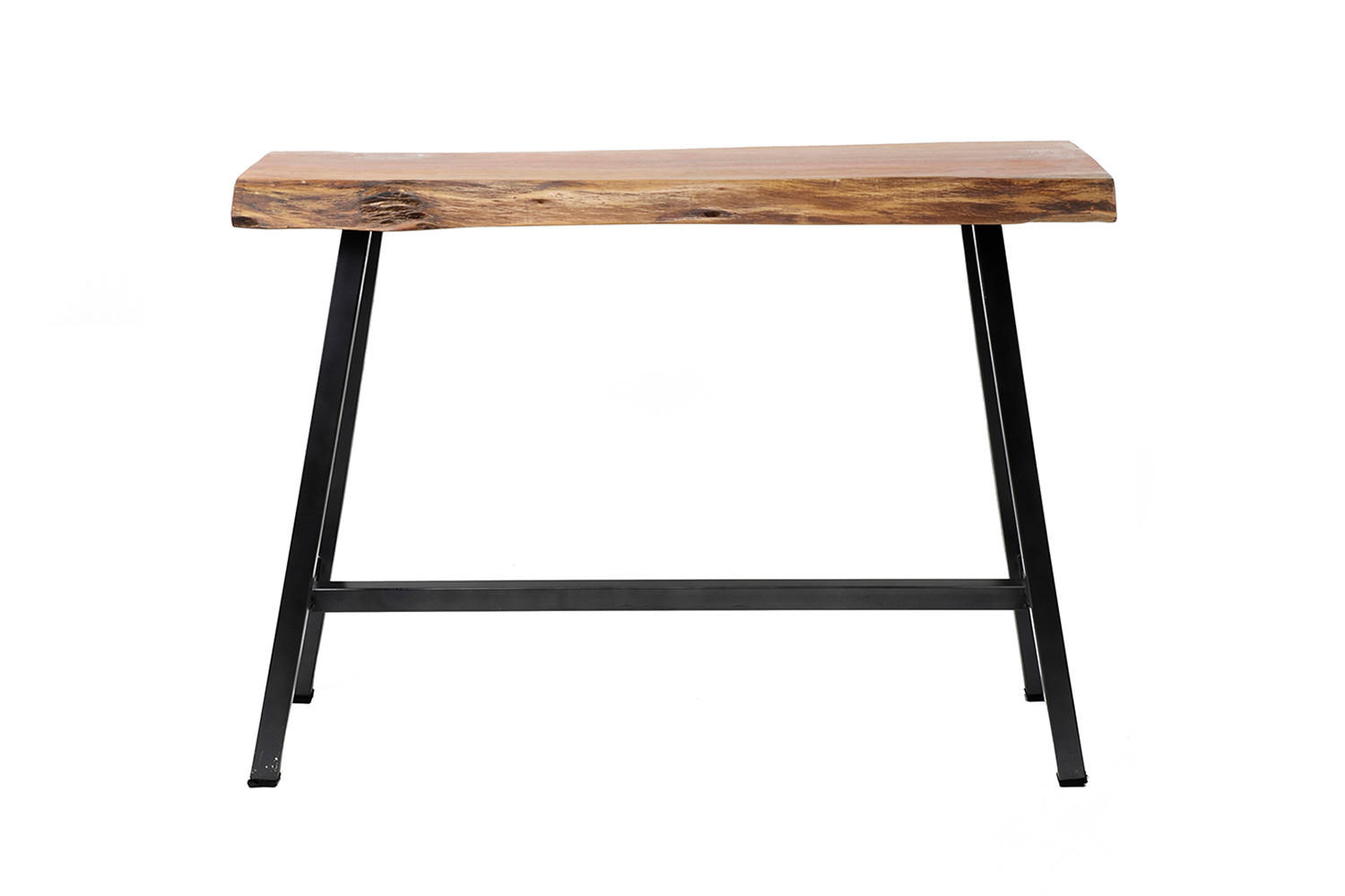 BARTISCH DARAT Holz Akazie - Schwarz/Braun, Holz/Metall (46/93/125cm) - KAWOLA