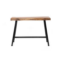 BARTISCH DARAT Holz Akazie - Schwarz/Braun, Holz/Metall (46/93/125cm) - KAWOLA