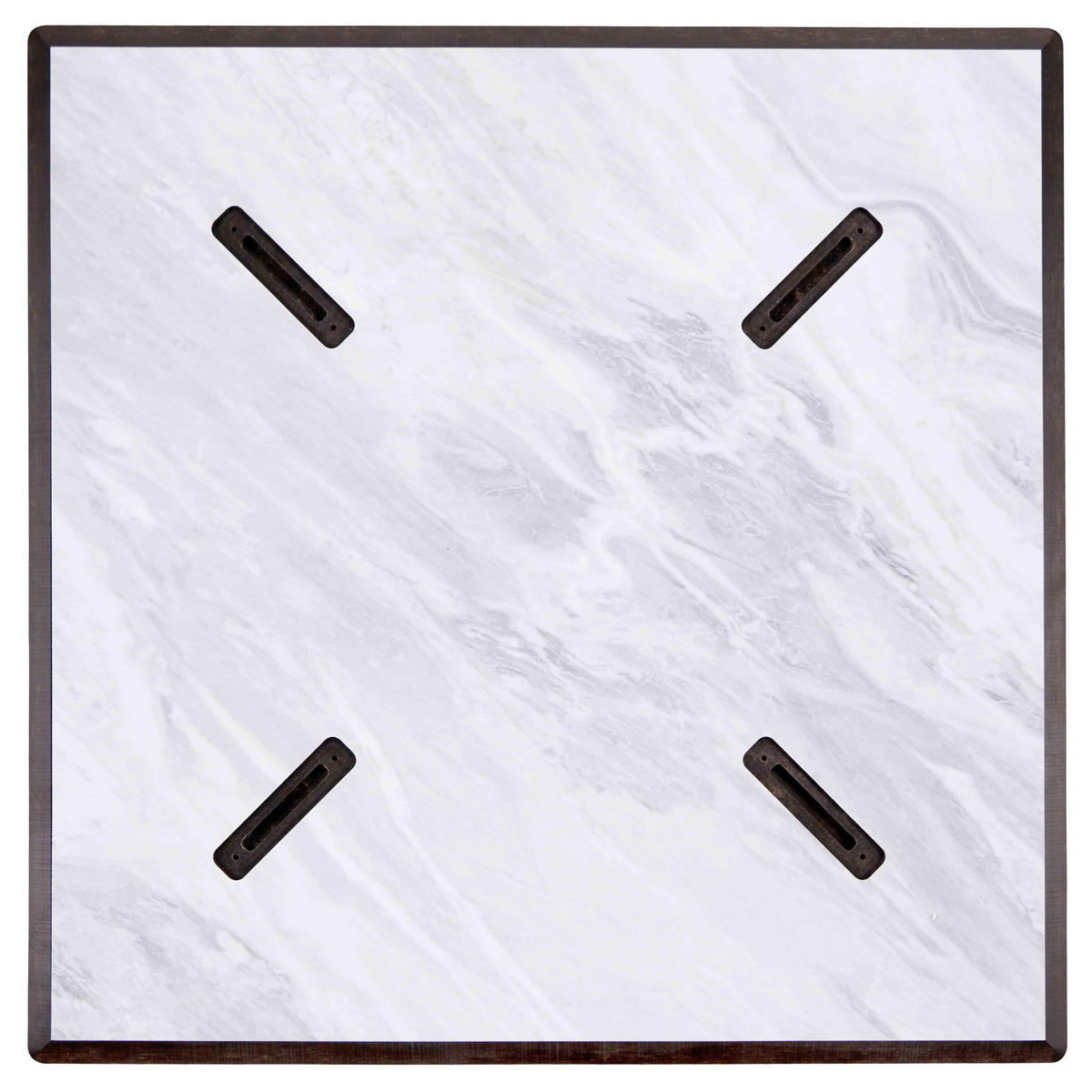 TISCHPLATTE 60 x 60 cm, Marmor - Ecru, Kunststoff (60/60/1.25cm) - Oviala