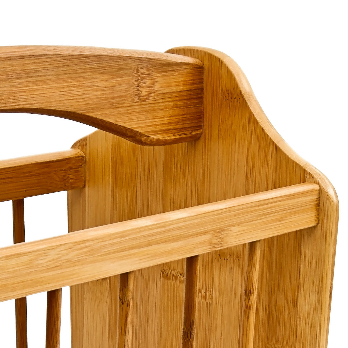 ZEITUNGSSTÄNDER - Hellbraun, Holz (33/21/42cm) - Relaxdays