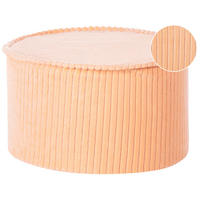 POUF Pfirsichrosa Zikria - Pink, Textil (40/25/40cm) - Beliani