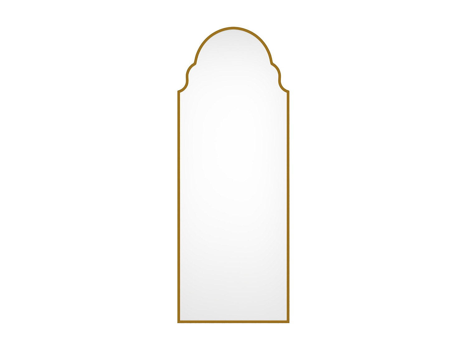 METALLSPIEGEL – B 60 x H 160 cm – Gold – KARIAN - Goldfarben, Holz (60/160/3cm) - Vente-Unique