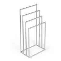 HANDTUCHSTÄNDER freistehend mit 4 Stangen - Weiß, Metall (45/94/29cm) - Mat-Haus