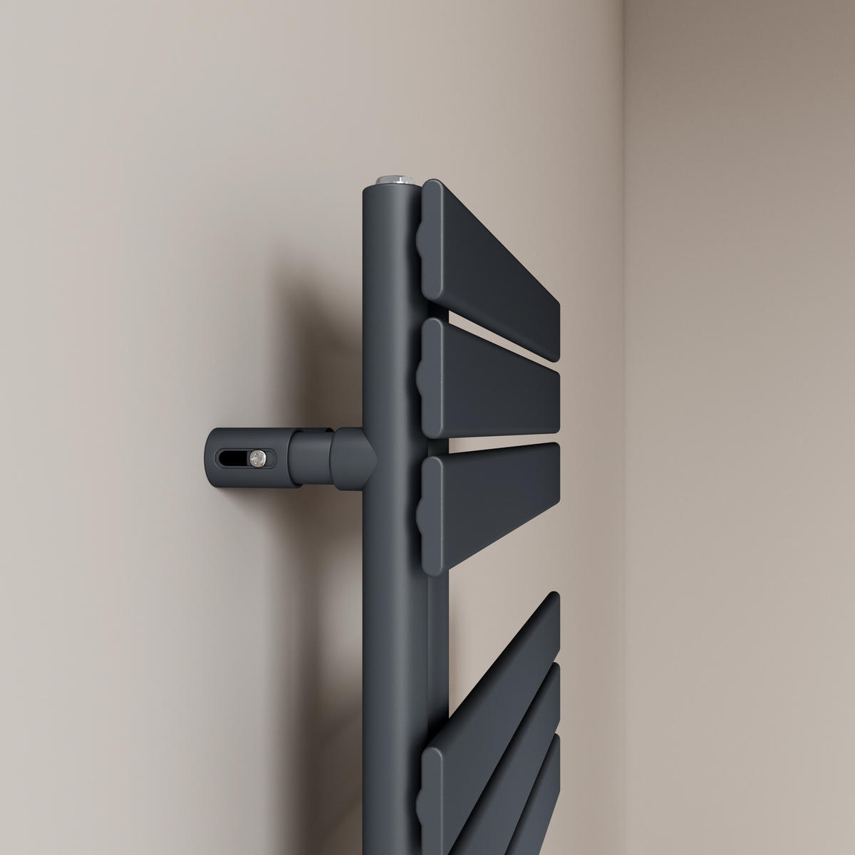 RAVNI RADIJATOR bijeli 63/62/6,3 cm - antracit, metal (40/76.2/5.9cm) - EMKE