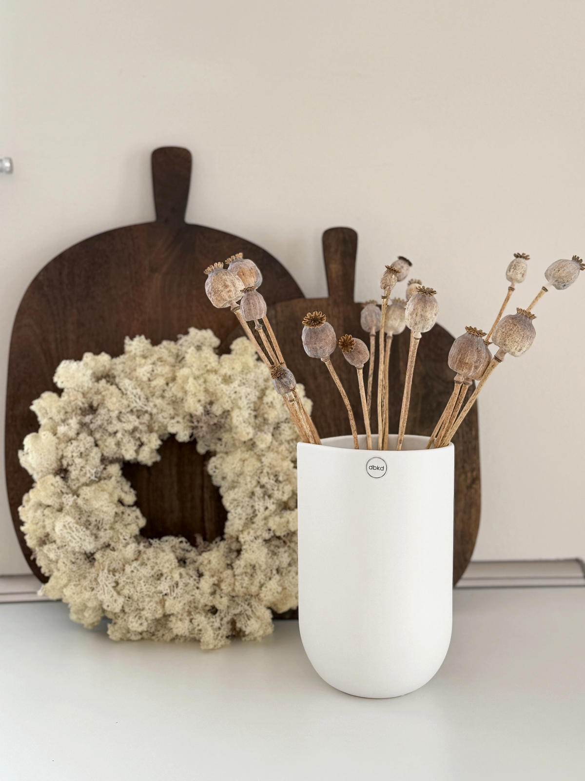 MOHNKAPSELN Giant (Papaver): Getrocknete Mohnkapseln als zeitlose Dekoration - natur / 5 Stiele / 30 cm - Beige, Naturmaterialien (30cm) - Lykke & You