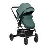 KOMBIKINDERWAGEN Amaia 3 in 1 grün Size Babyschale umbaubar Federung Tasche - Grün, Metall (86/50/107cm) - Kikka boo
