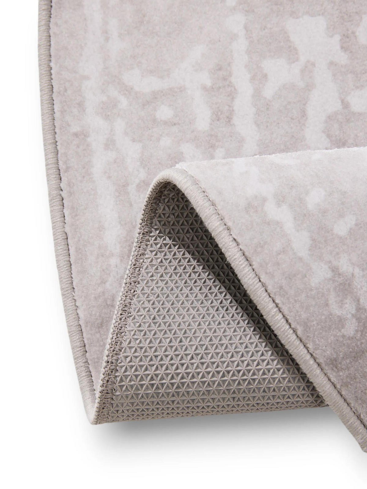 VINTAGE-TEPPICH Miray waschbar ø 160 cm rund - Taupe, Kunststoff (160/160cm) - benuta Nest