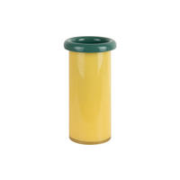 VASE Plegado S Gelb 12/12/23.5 cm - Gelb, Glas (23.5cm) - Present Time