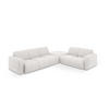 ECKSOFA rechts Molino aus Chenille-Stoff hellgrau 6 Sitzplätze - Hellgrau, Textil (250/315cm) - Micadoni