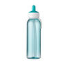 WASSERFLASCHE FLIP-UP Campus Türkis 500 ml - Türkis, Kunststoff (0.5L) - Mepal
