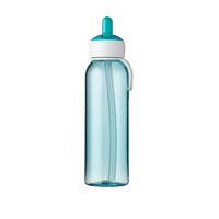 WASSERFLASCHE FLIP-UP Campus Türkis 500 ml - Türkis, Kunststoff (0.5L) - Mepal