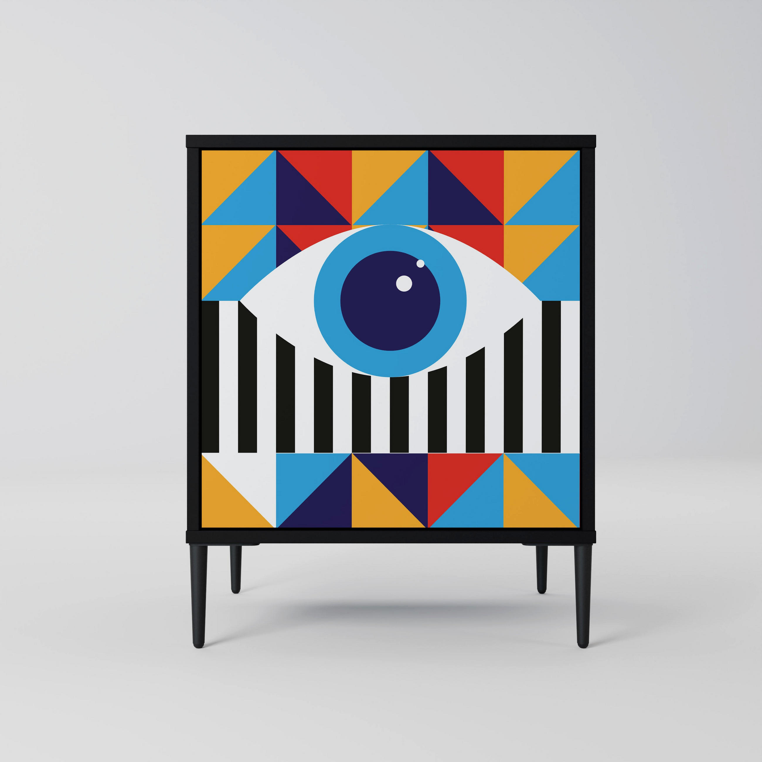 SpaceRebels Sideboard Schwarz 57.5x72.5x42 cm