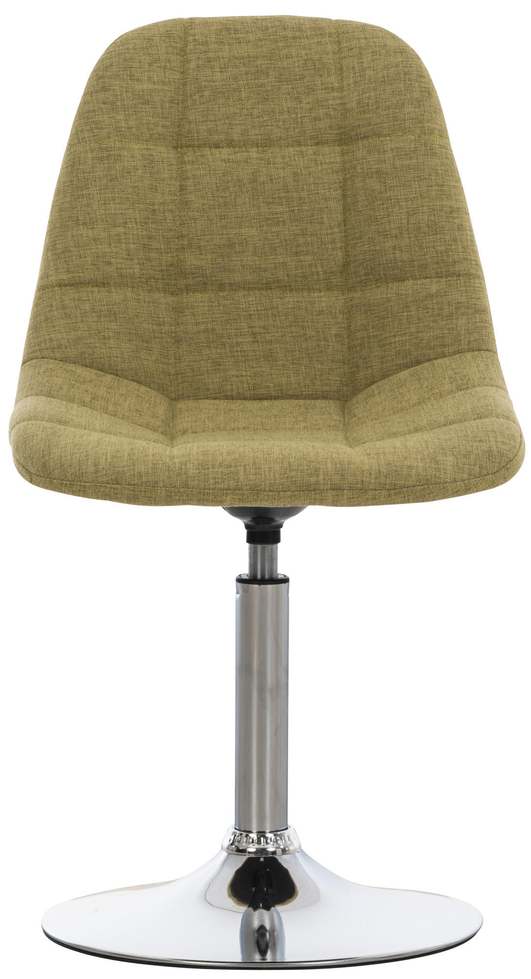 DREHSTUHL Stoff grün - Chromfarben/Grün, Textil/Metall (48/84/52cm) - CLP