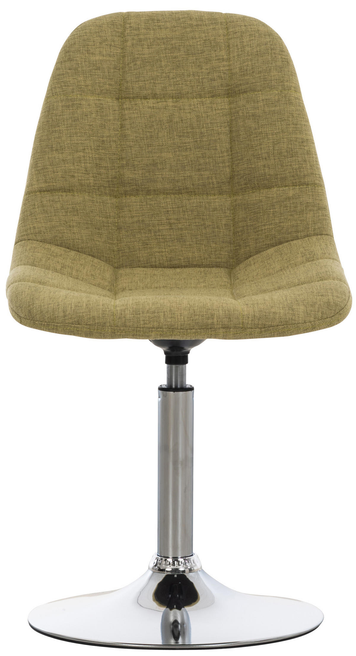 DREHSTUHL Stoff grün - Chromfarben/Grün, Textil/Metall (48/84/52cm) - CLP
