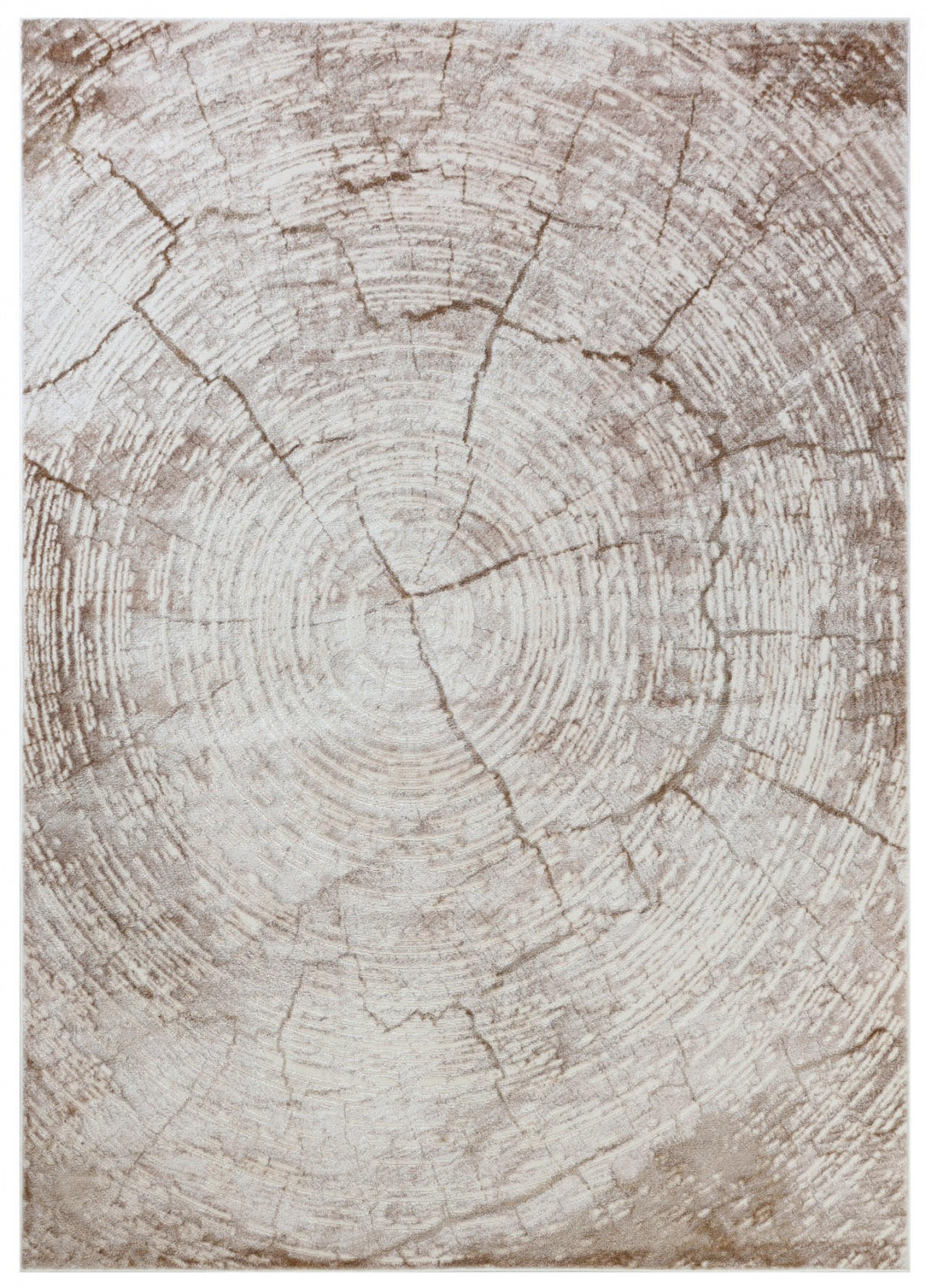 KOBEREC béžový hnedý krémový - 160 x 230 cm - béžová, textil (160/230cm) - Mazovia