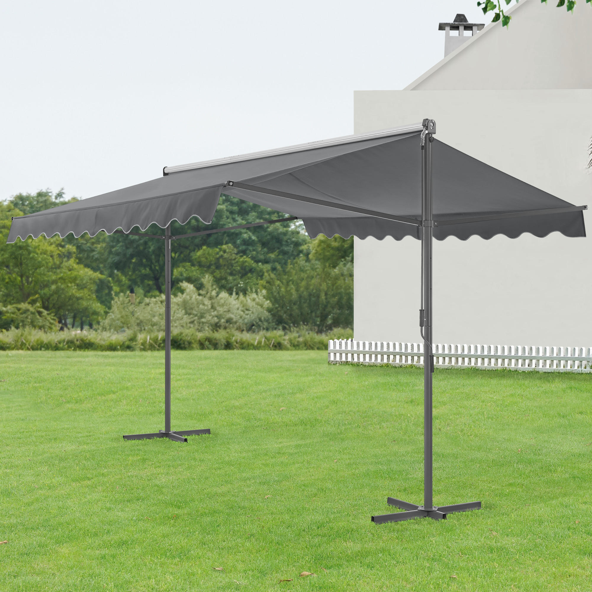STANDMARKISE Selenizza - Dunkelgrau, Textil (400/260/300cm) - pro.tec