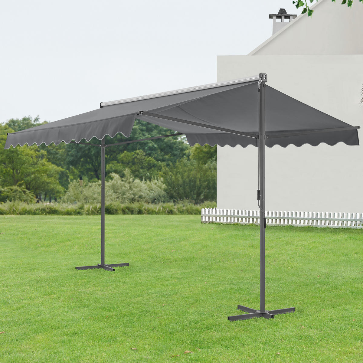 STANDMARKISE Selenizza - Dunkelgrau, Textil (400/260/300cm) - pro.tec