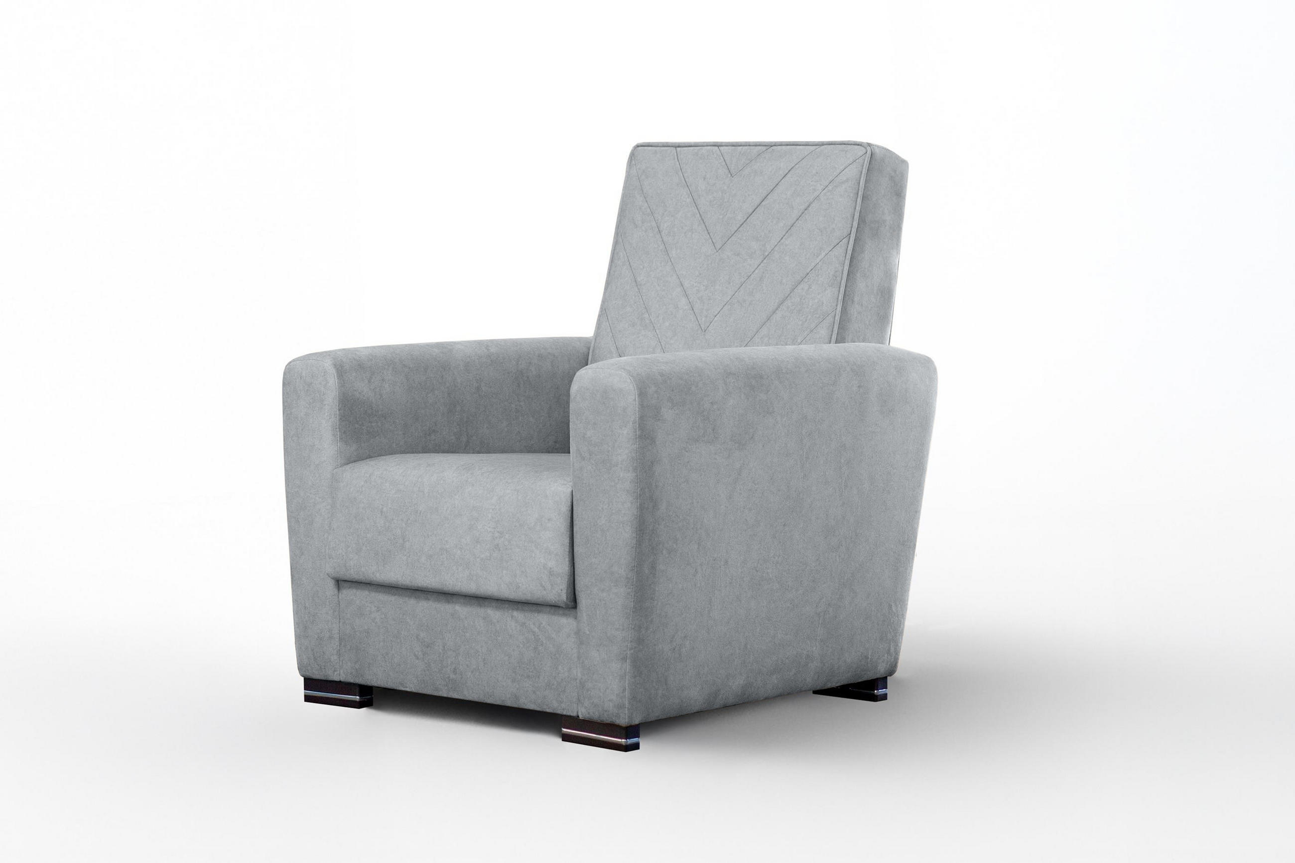 Bettso Sessel Grau 88x103x100 cm