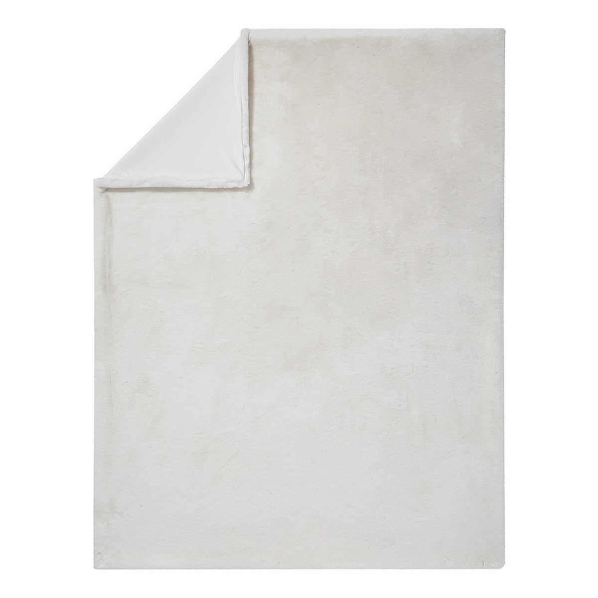 FELLDECKE Wild Thing - Weiß, Kunststoff (150/200cm) - Butlers