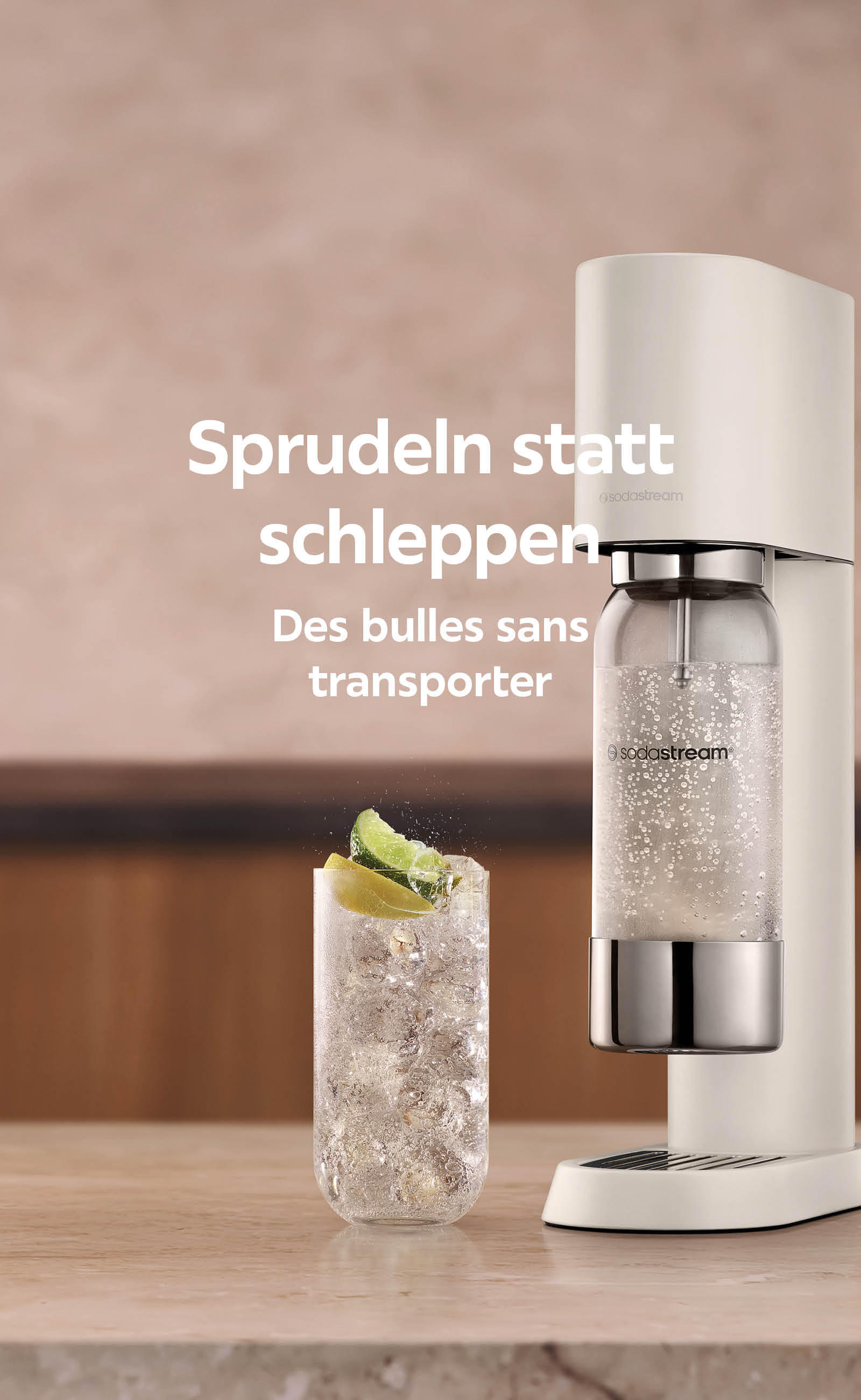 Sprudeln statt schleppen / Des bulles sans transporter