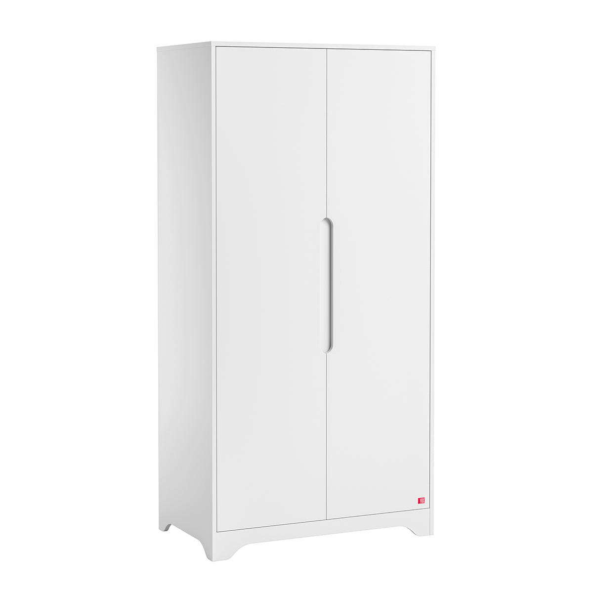 ORMAR 2 vrata Ova Bijeli - bijela, drvni materijal (88.5/179.5/52cm) - Petits-meubles