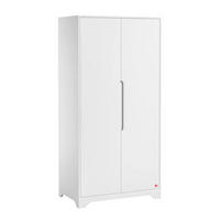OMARA 2 vrati Ova Bela - bela, leseni material (88.5/179.5/52cm) - Petits-meubles