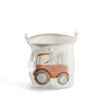 AUFBEWAHRUNGSKORB Traktor - Canvas, Weiß - Ø 30cm - Beige, Textil (30/30cm) - Zeller Present