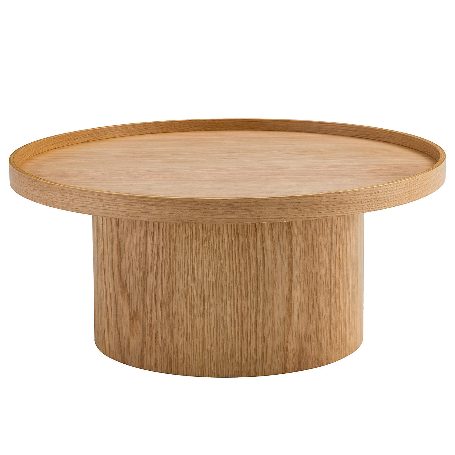 COUCHTISCH - MDF - Eiche - Eichefarben, Holzwerkstoff (80/80/35cm) - home24