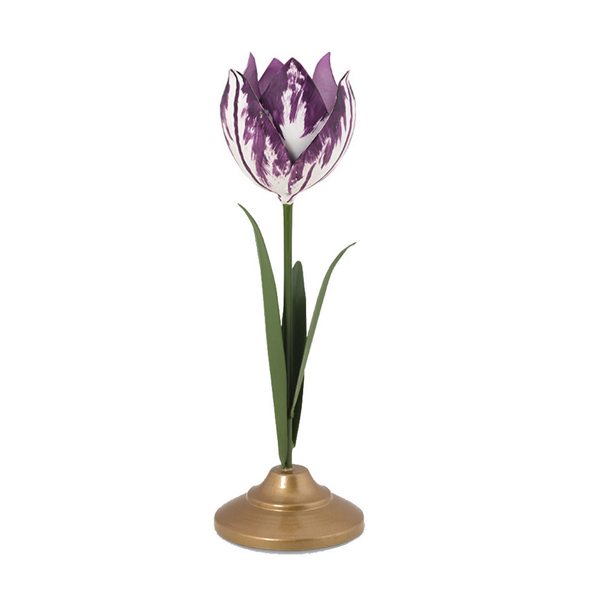 KERZENHALTER 2er-Set Tulpe s metal lilac - Flieder, Metall (7.5/21/7.5cm) - Pip Studio