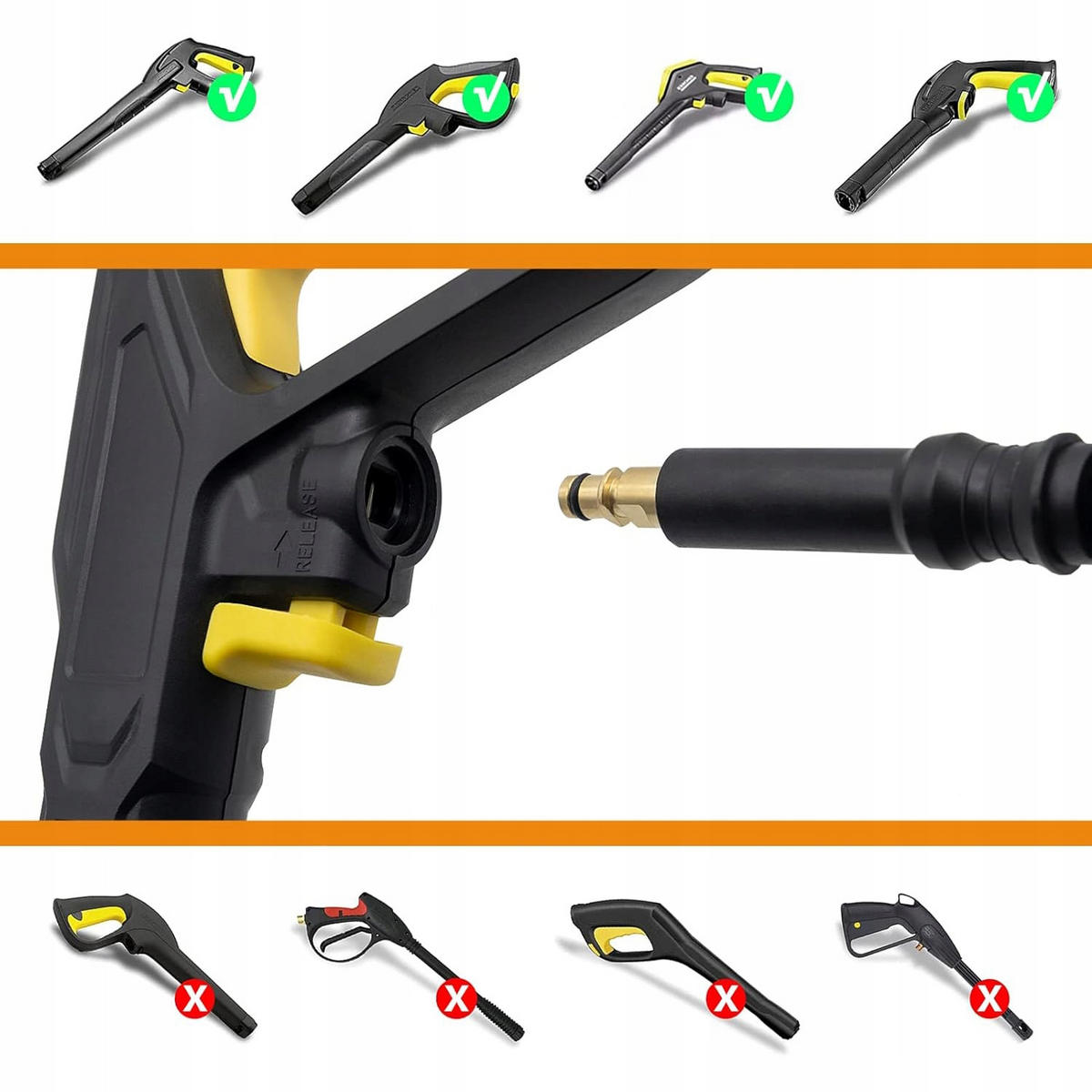 SCHLAUCH Hochdruck Click-Click 10 m Set, FILTER Universal 3/4, 180 bar, 60 °C - Multicolor, Kunststoff/Metall (10/10/10cm)