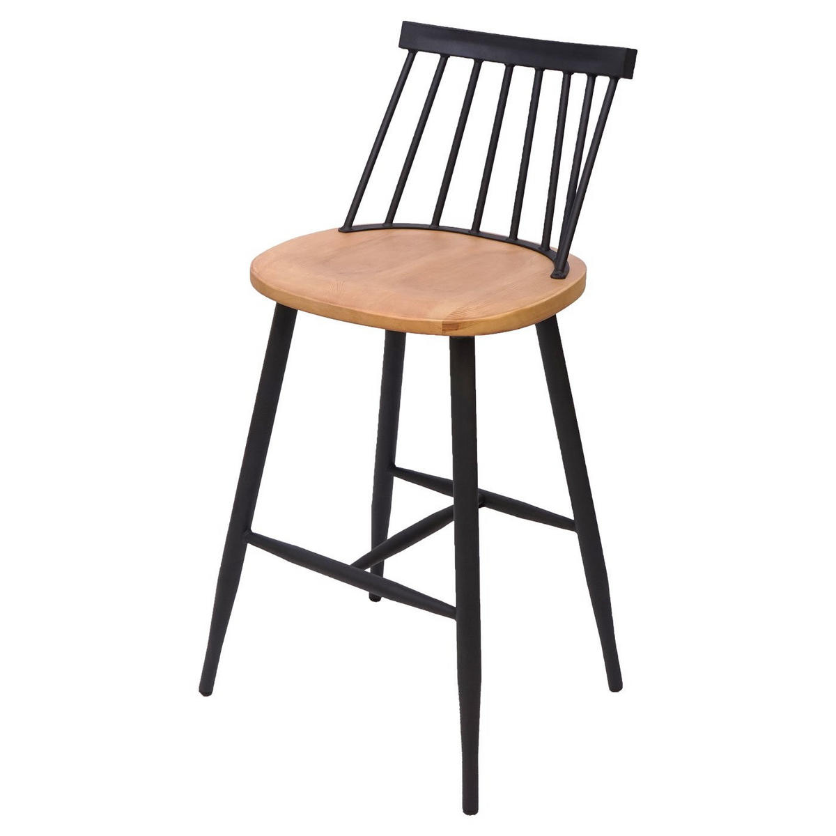 BARHOCKER Braun 2er-Set - Braun, Holz (45/101/47cm) - MCW