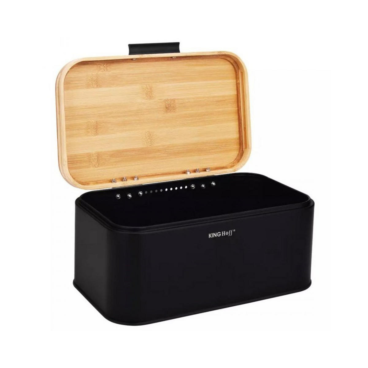 BROTKASTEN Schwarz 30/14/20 cm 41160 - Schwarz, Holz (14/20/30cm) - Kinghoff 