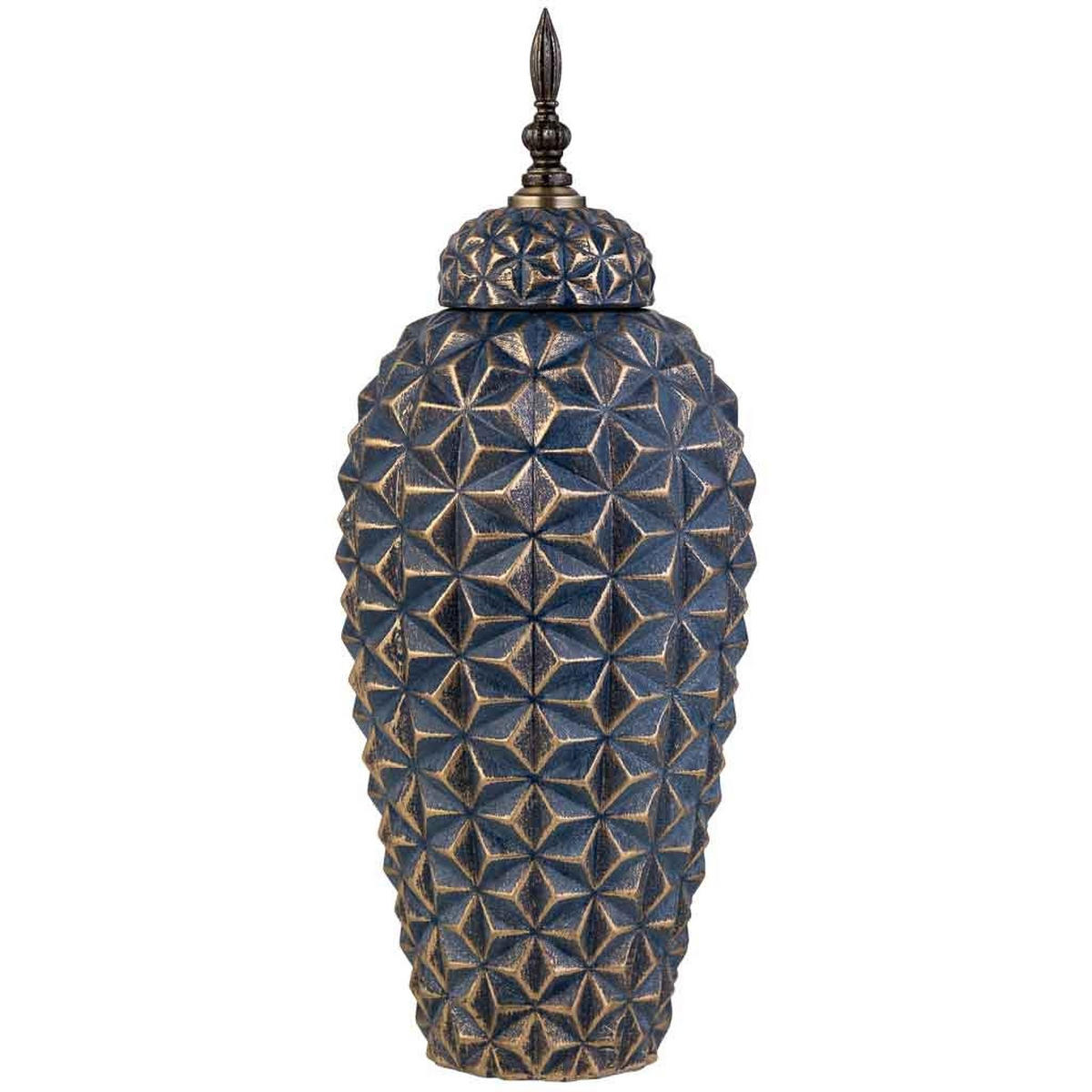 VASE aus Keramik, schwarz, 18x45cm - Schwarz, Keramik (45cm) - Wanderlust