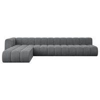 ECKSOFA modulares Sofa Darnel-L3 - 387x177x70 cm Dunkelgrau - Dunkelgrau, Holzwerkstoff/Textil (387/177cm) - ALTDECOR