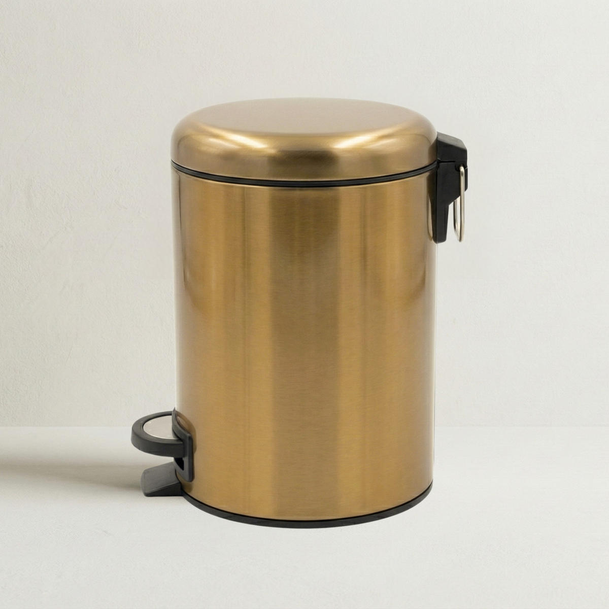 BADEZIMMERKORB mit langsam schließendem Deckel Steg 3 l 24/18/26 cm - Kupferfarben, Metall (18/26/24cm) - NUXIO
