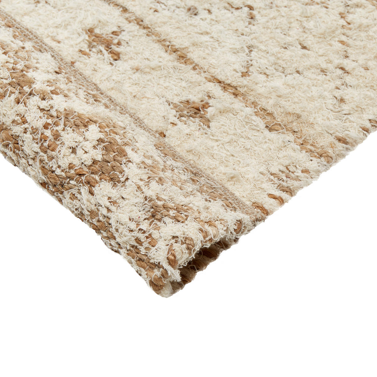 TEPPICH geflochten Sanao 300/200 cm - Beige, Textil (200/300cm) - Beliani